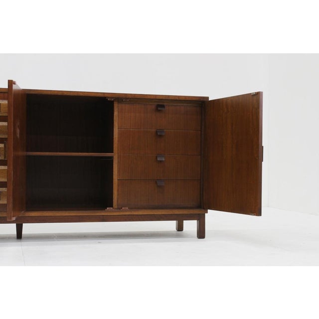 1970s Vintage Spanish Brutalist Sideboard Credenza, 1970s For Sale - Image 5 of 13