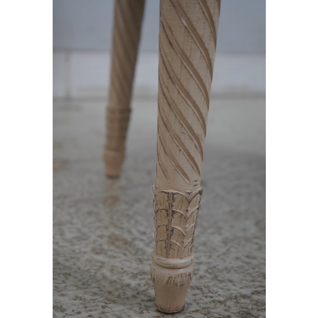 Set of 8 Louis XVI Painted Medallion Back Dining Chairs For Sale - Image 10 of 18