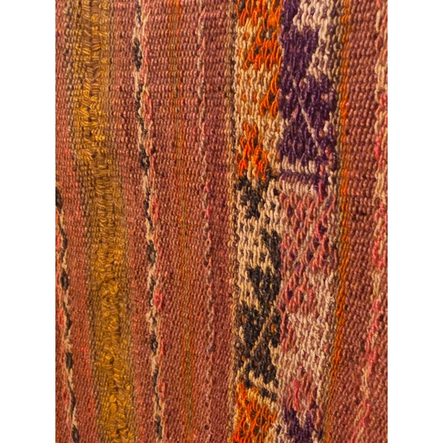 Vintage 1960s Andean Handwoven Heavy Wool Textile – Traditional Artisan Loom Weaving For Sale In Austin - Image 6 of 6
