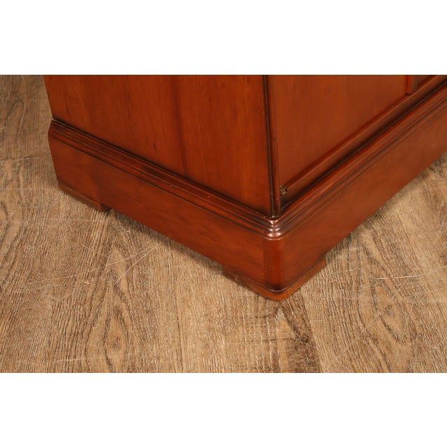 Wood French Louis Philippe Style Cherry Nightstand For Sale - Image 7 of 18