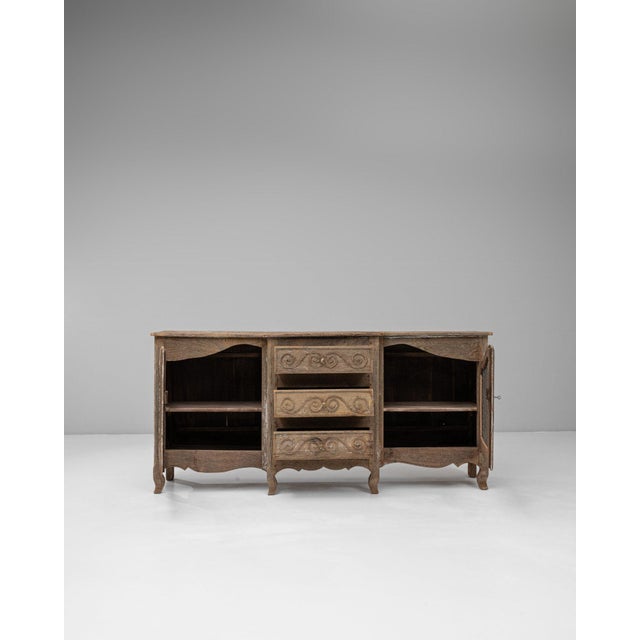 19th Century 19th Century France French Provincial Red Wood Storage Cabinets & Cupboards For Sale - Image 5 of 11