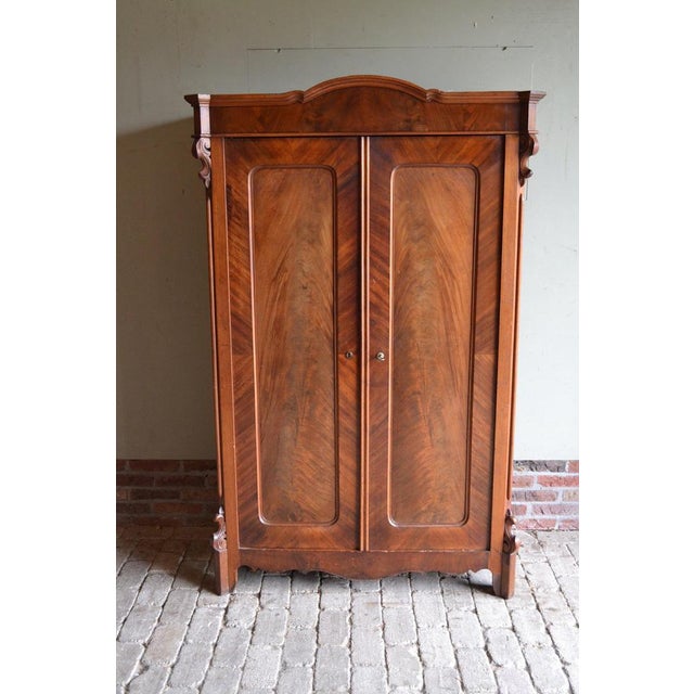 Brown Art Deco Walnut Girls Cupboard For Sale - Image 8 of 9