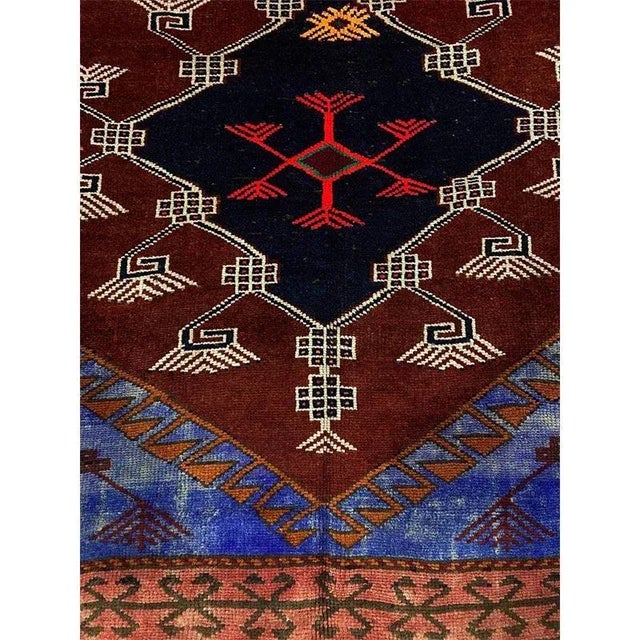 1980s Persian Shahsavan Area Rug 5’11” X 14’0″ For Sale - Image 4 of 10