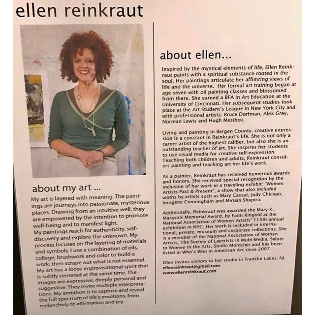 2020s Connecting to the Light Oil on Canvas By, Ellen Reinkraut, Gallery Wrapped For Sale - Image 5 of 6