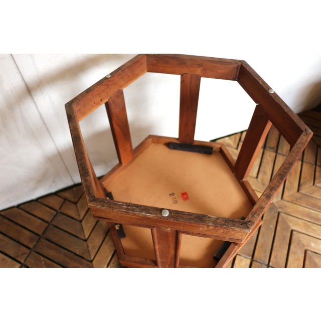 Pair of John Keal for Brown Saltman “Domino” Hexagonal Side Tables | Mid-Century Modern, 1960s For Sale - Image 17 of 18