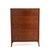 Wood T.H. Robsjohn Gibbings Widdicomb Walnut Five Drawer Chest Klismos Leg Book Matched For Sale - Image 7 of 13