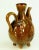 Ceramic Mid-Century Water Jug Red Ware Earthenware Majolica Rooster Studio Pottery Ewer For Sale - Image 7 of 13