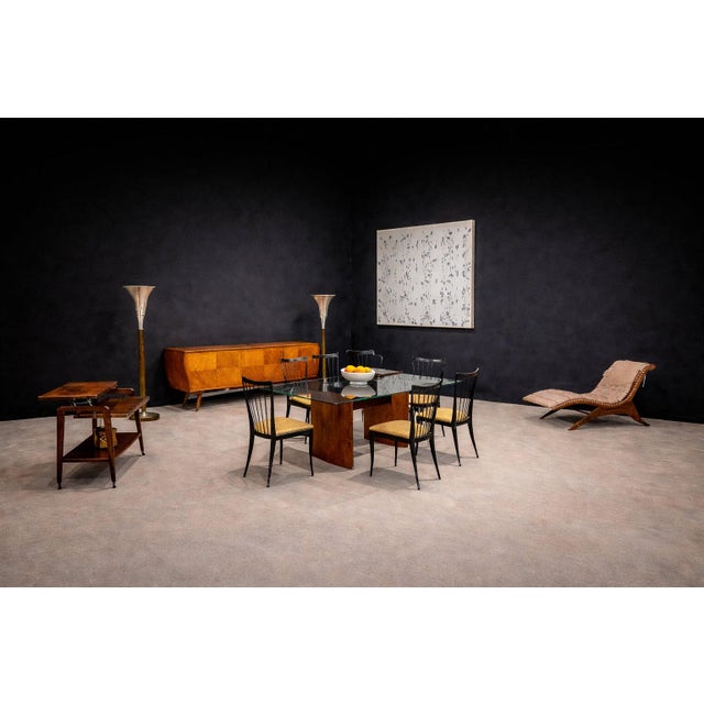 Produced in Brazil in the late 1950s and documented in Casa e Jardim (Edition 43, June 1958, p. 27), this bar cart...