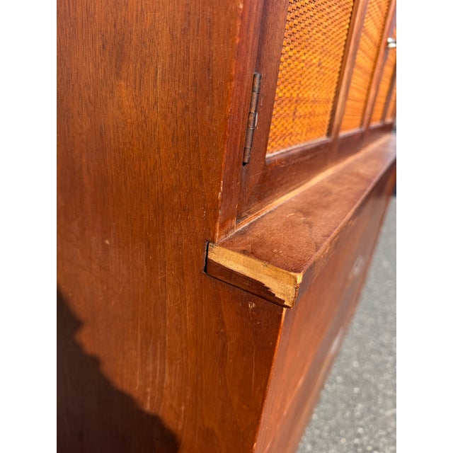 Brown Mid Century Merton Gershun for Martinsville Highboy Dresser For Sale - Image 8 of 12