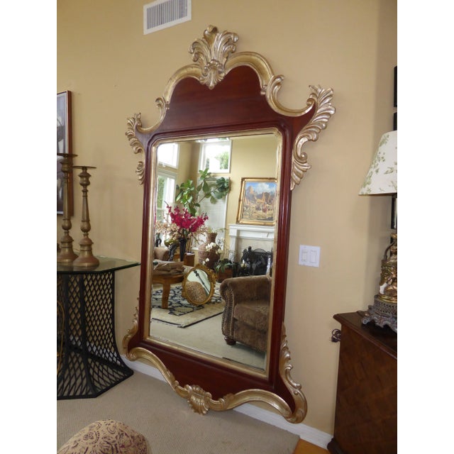Christopher Guy Vintage Tall Solid Wood Luxury Wall Mirror by Harrison Gil Christopher Guy For Sale - Image 4 of 11
