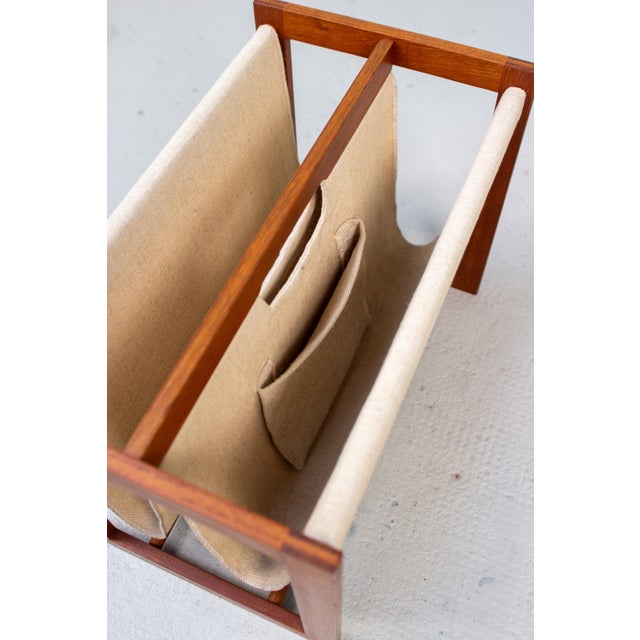 1960s Vintage Teak Newspaper Stand by Aksel Kjersgaard, 1960s For Sale - Image 5 of 11