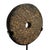 Modern Vintage Modern Rustic Black Stone Chiseled Disk on Stand Small For Sale - Image 3 of 7