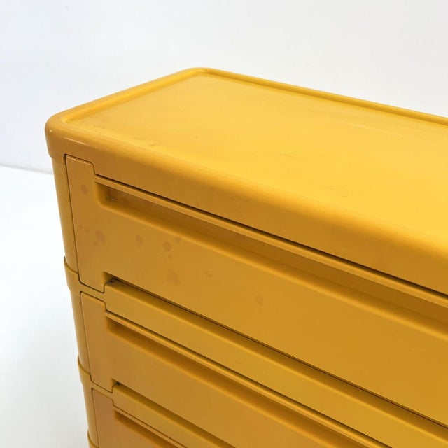 Yellow Red Model 4964 Chest of Drawers by Olaf von Bohr for Kartell, 1970s For Sale - Image 8 of 13