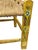 Early 20th Century Yellow Hand-Painted Mexican Folk Art Child’s Chair With Woven Rush Seat For Sale - Image 6 of 14