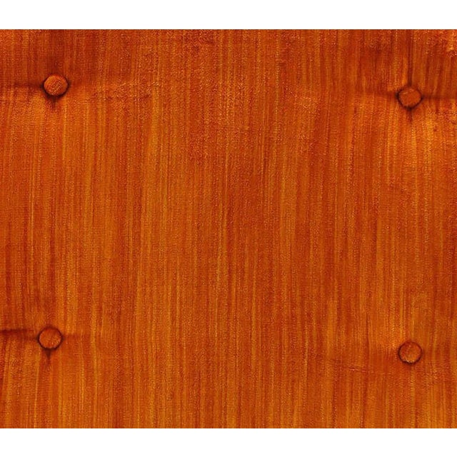 Black Pair of Baker Ebonized Mahogany and Cane Button Tufted Armchairs For Sale - Image 8 of 8