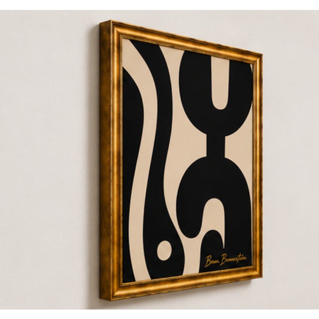 Mid-Century Modern Midnight Forms Modern Painting, Farmed by Bryan Boomershine For Sale - Image 3 of 8