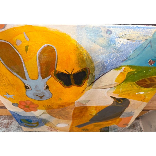 “Printemps” a Fun Painting by LWren Walraven For Sale - Image 4 of 11