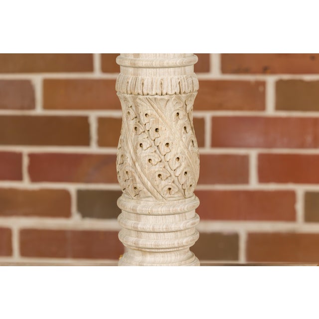 19th Century English Carved Wooden Fragments Made into US-Wired Table Lamps - a Pair For Sale - Image 12 of 12
