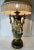 Ebony 19th C. Over-Scale Lamp W/3-Dimensional Floral Details & Orientalist Bronze Mounts For Sale - Image 8 of 13