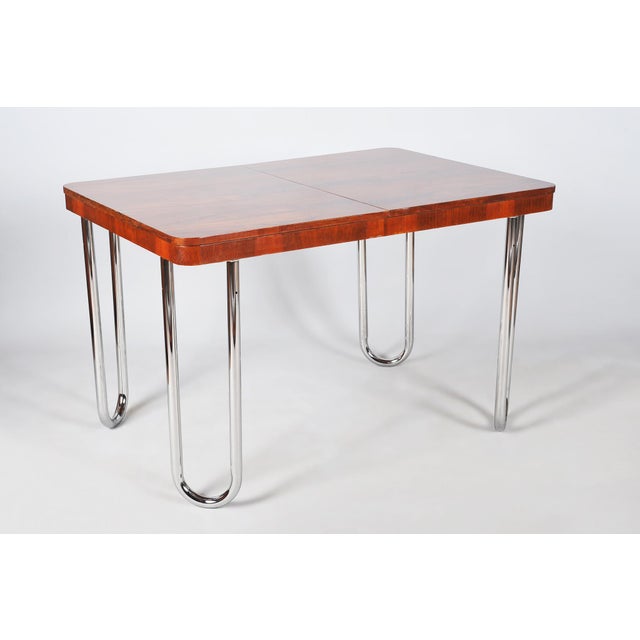 Bauhaus Foling Table in Oak by J. Halabala for Up Zavody, 1930s For Sale - Image 15 of 15