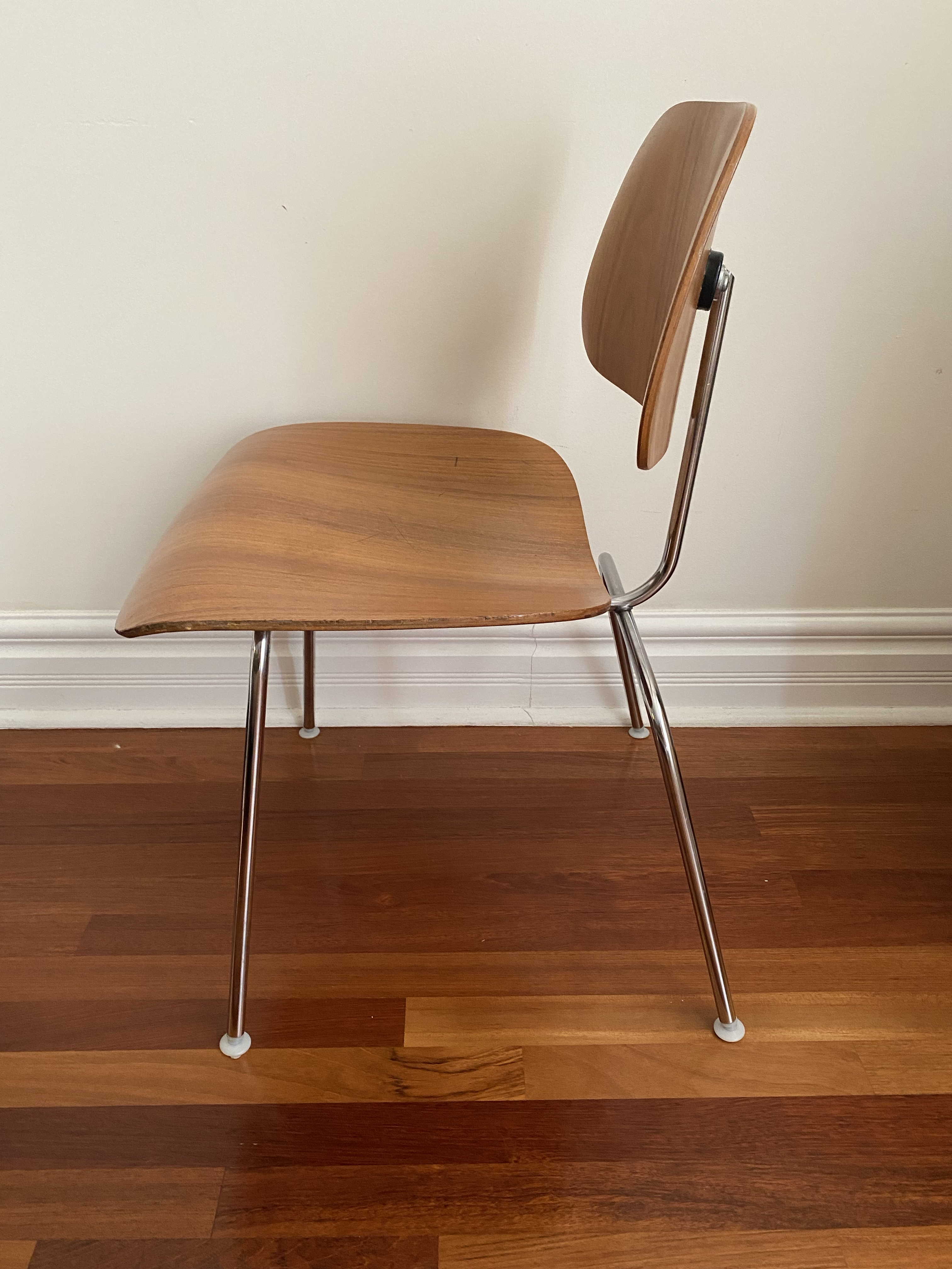 1960s Eames Dcm Molded Plywood Chairs for Herman Miller. A Pair