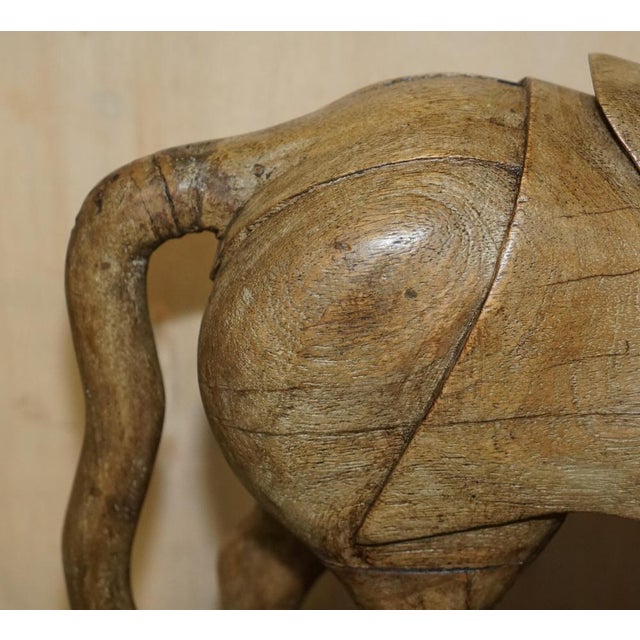 Decorative Hand Carved Wooden Statues of Horses, 1880, Set of 2 For Sale - Image 10 of 18