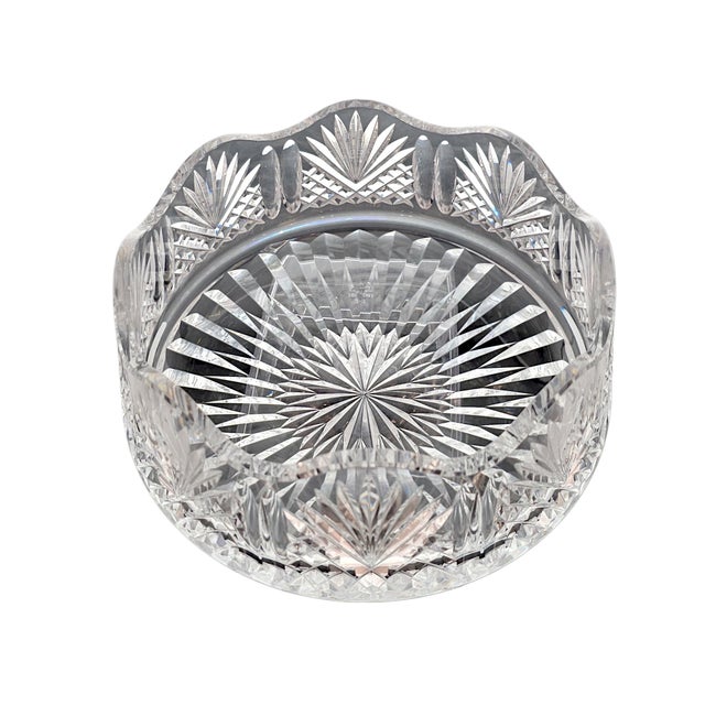 Glass Late 20th Century Signed Waterford Master Cutter Heavy Crystal Centerpiece Bowl For Sale - Image 7 of 16