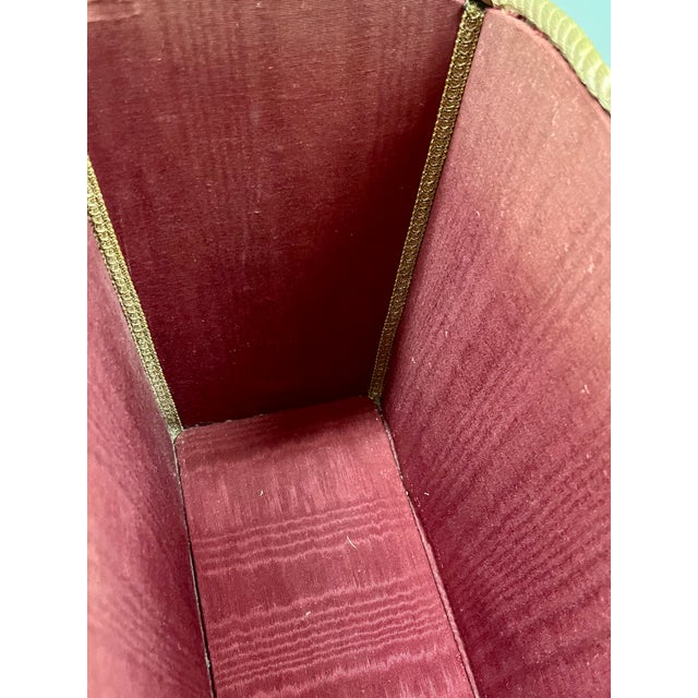Vintage Italian Hollywood Regency Pink Velvet Magazine Book Holder For Sale - Image 13 of 17