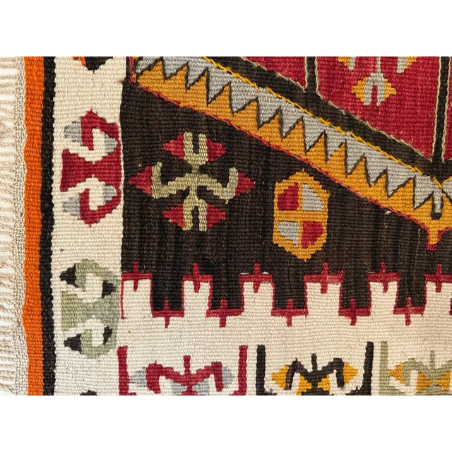 Antique Turkish Anatolian Kilim Rug of Matrimony For Sale - Image 10 of 18