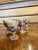 Mid-Century Modern Mid 20th Century Floral Chinese Mille Fleur Wine Set- 7 Pieces For Sale - Image 3 of 8