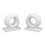 Pair of Modernist Carved White Quartzite Sculptures For Sale