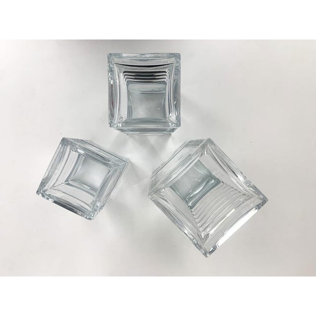 Accordion Vases by Tamara Aladin for Riihimäki Lasi, Finland, 1971, Set of 3 For Sale - Image 8 of 15