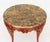French Louis XV Style Gilded Faux Marble Center Table For Sale - Image 3 of 6