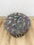Late 20th Century Vintage Postmodern Purple Green Ottoman Leaf Pattern Retro Accent Pouf For Sale - Image 5 of 9