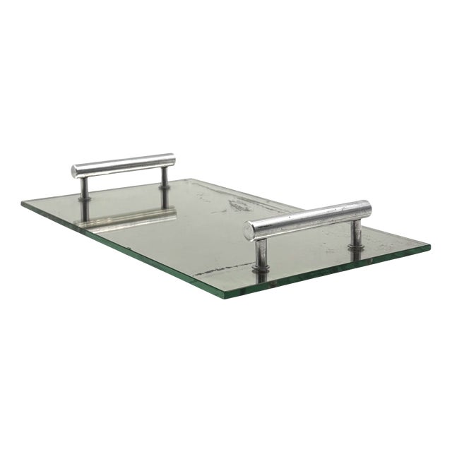 Modernist Mirrored Tray, France 1960 For Sale