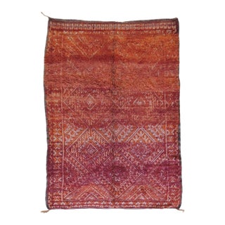 1980s Collector Moroccan Beni MGuild Rug - 11.1 X 6.8 Ft For Sale