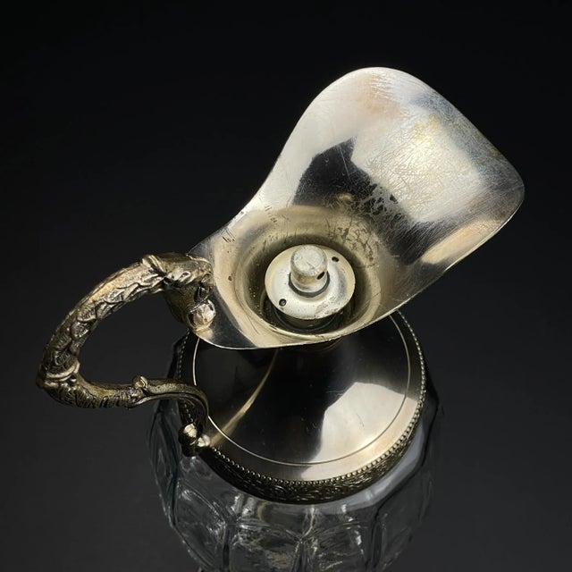 Vintage Silver Plated Decanter, 1950s For Sale - Image 10 of 15