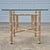 Mid-Century Modern 1970s McGuire Attributed Organic Modern Square Glass Top Rattan Rawhide Base Dining Table For Sale - Image 3 of 13