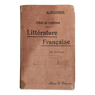 1909 Precis Del'Histoire De La Litterature Francaise For Sale