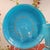 French Beautiful PV blue opaline glass vase and matching plate // rare gold stars // Portieux Vallerysthal // french blue // vintage glassware // For Sale - Image 3 of 10