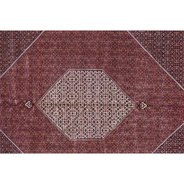 Textile Persian Bijar Rug, 8'8" X 11'9" For Sale - Image 7 of 13