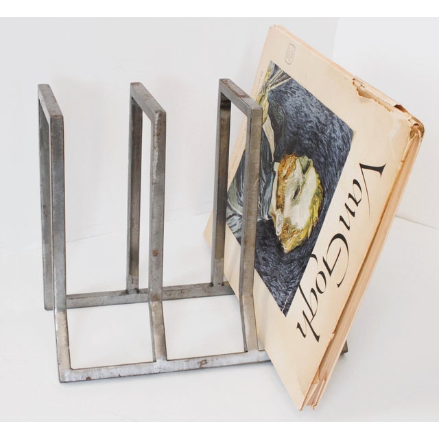 Rustic Industrial desk file sort with three sections. Made of vintage matt polished aluminum. Want to explore more...