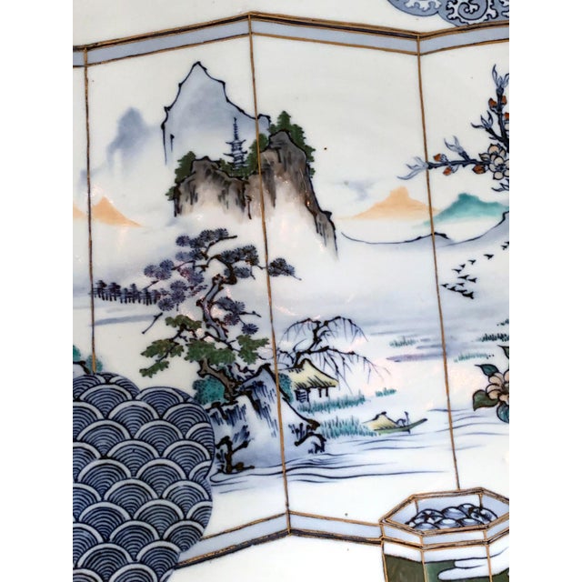 Massive Japanese Arita Presentation Porcelain Plate Meiji Period For Sale - Image 10 of 12
