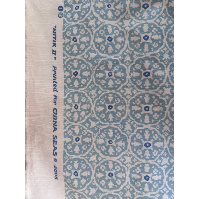 China Seas Nitik II Batik Coated Fabric - Perfect for outdoor use. 5.6 yards, continuous piece. Designer fabric remnant...