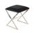 X marks the spot for style! The X Side stool, with its polished nickel frame and cushion in black velvet upholstery is a...