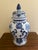 Late 20th Century Late 20th Century Chinoiserie Large Blue and White Porcelain Ginger Jar For Sale - Image 5 of 8