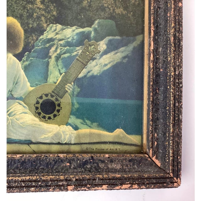 Maxfield Parrish The LUTE PLAYERS Vintage 1920's House of Art Small Size overall just over 11” x 7 1/4 by just under 1...