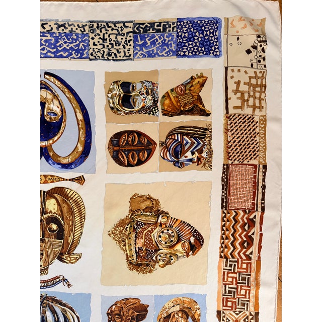 Textile Hermes Persona Silk Scarf 2003 by Loïc Dubigeon. For Sale - Image 7 of 12