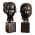 Pair of Vietnamese Bronze Bust Sculptures Nguyen Thanh Le Attribution Luxury Asian Art | Mid-Century Patinated Bronze Circa 1950’s For Sale