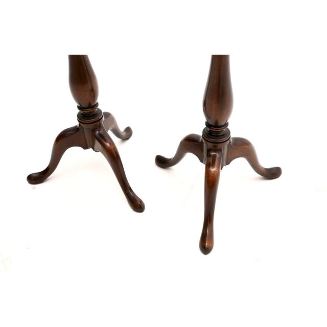 Wood Georgian Wine Tables, 1950s, Set of 2 For Sale - Image 7 of 8